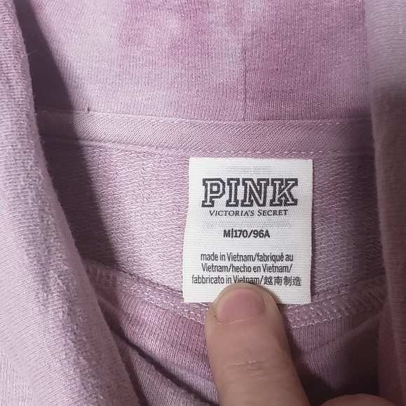 PINK Vicrorias Secret Tye Dye Turtleneck Sweatshirt - Picture 3 of 4